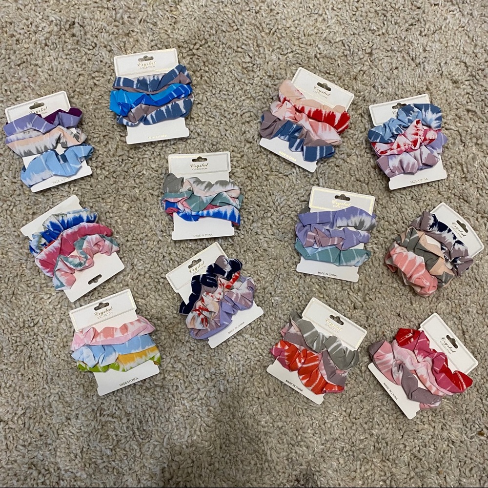 Assorted Tie Dye Scrunches ( 3 pack)